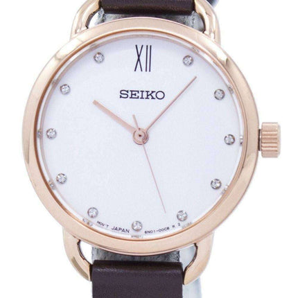 Seiko Analog Quartz Diamond Accent SUR698P2 Women's Watch