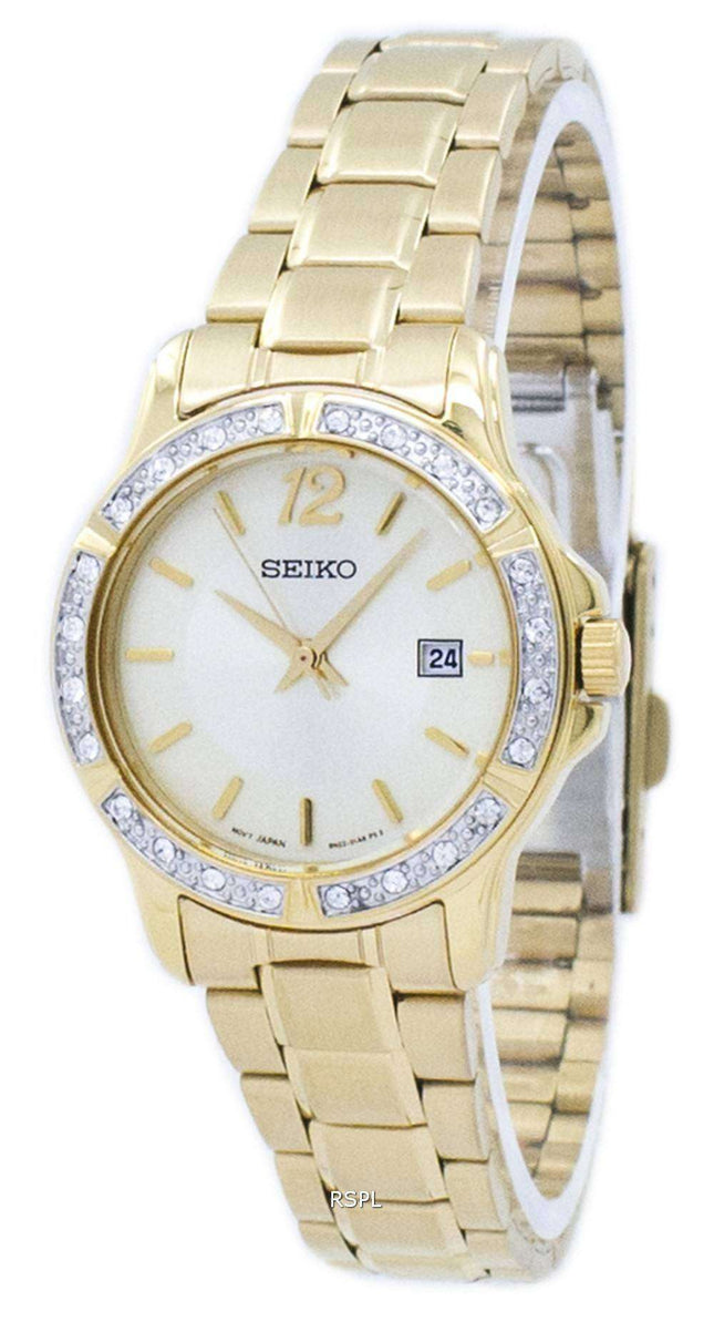 Seiko Quartz Diamond Accent SUR714 SUR714P1 SUR714P Women's Watch