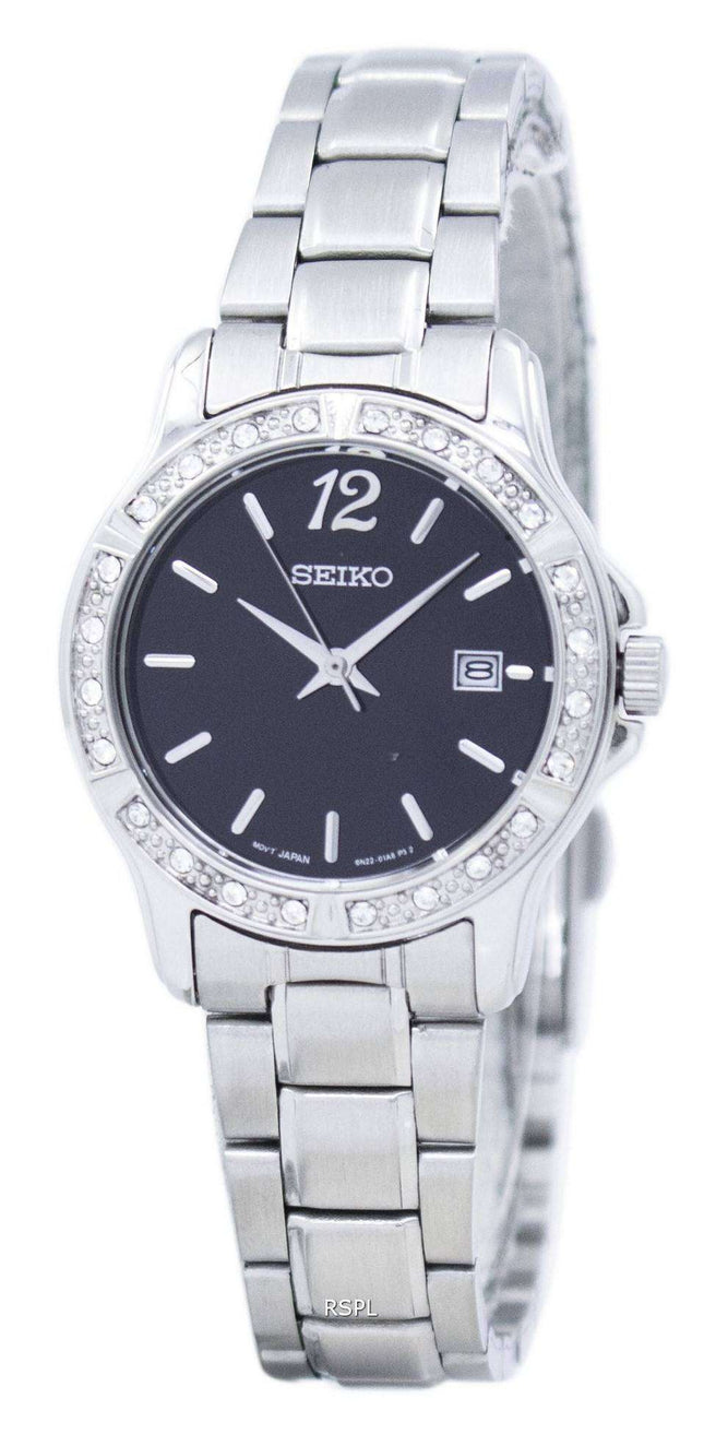Seiko Analog Quartz Diamond Accent SUR719 SUR719P1 SUR719P Women's Watch