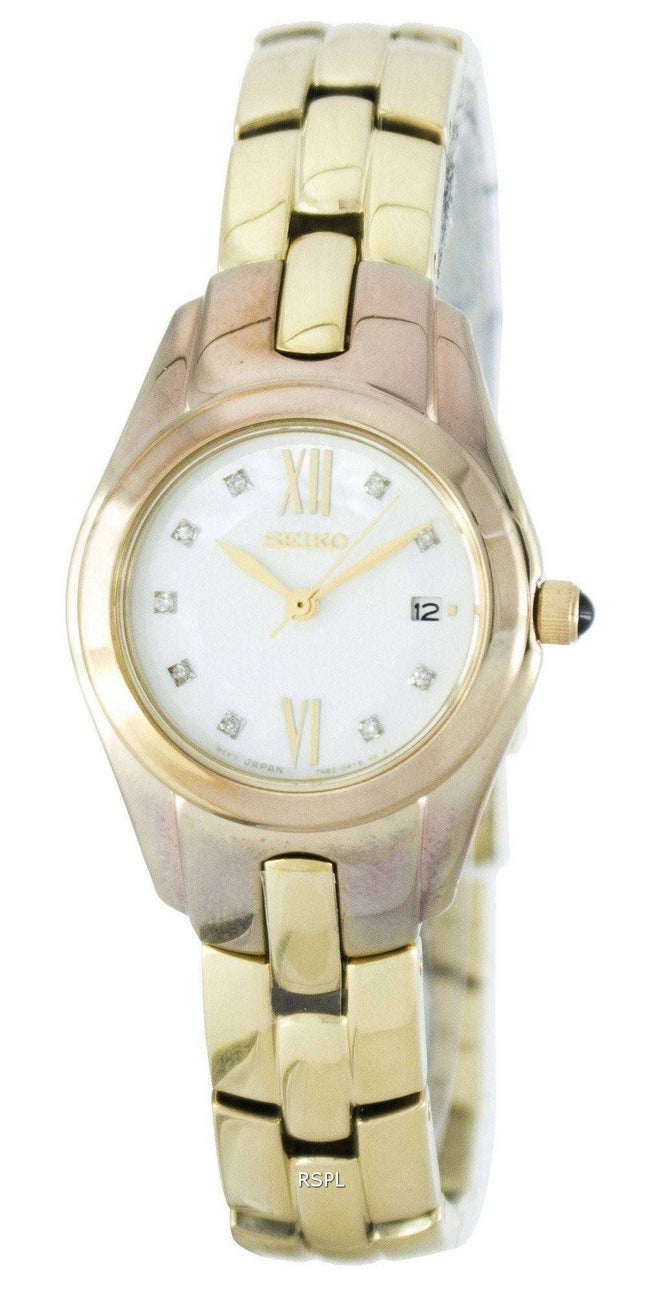 Seiko Quartz Diamond Accent SXDB58 SXDB58P1 SXDB58P Women's Watch