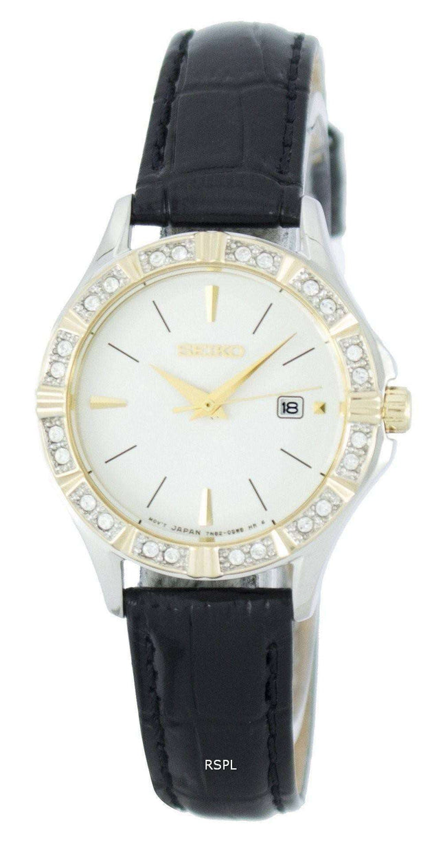 Seiko Quartz Diamond Accent SXDF24 SXDF24P1 SXDF24P Women's Watch