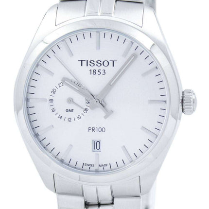 Tissot T-Classic PR 100 Dual Time Quartz T101.452.11.031.00 T1014521103100 Men's Watch