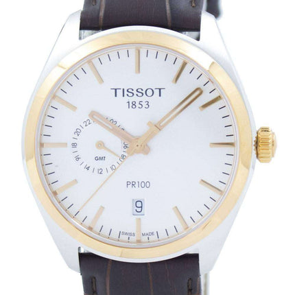 Tissot T-Classic PR 100 Dual Time Quartz T101.452.26.031.00 T1014522603100 Men's Watch