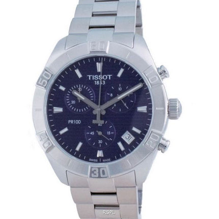Tissot PR 100 Sport Chronograph Quartz T101.617.11.041.00 T1016171104100 100M Men's Watch