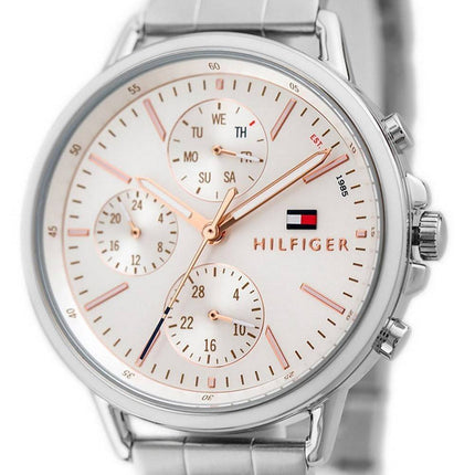 Tommy Hilfiger Carly Silver Dial Stainless Steel Quartz 1781787 Womens Watch