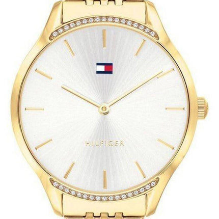 Tommy Hilfiger Crystal Accents Gold Tone Stainless Steel Quartz 1782211 Womens Watch