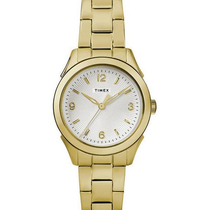 Timex Torrington White Dial Gold Tone Stainless Steel Quartz TW2R91400 Womens Watch