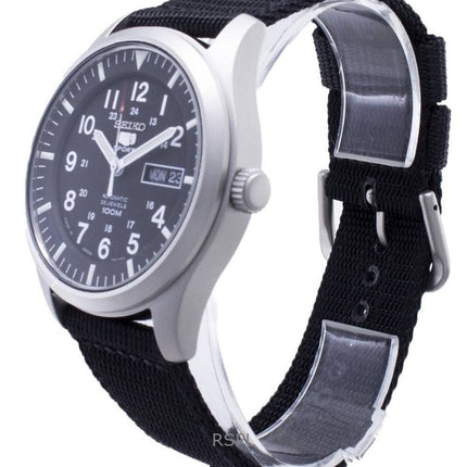 Refurbished Seiko Black Dial Automatic Sports SNZG15J1 Men's Watch