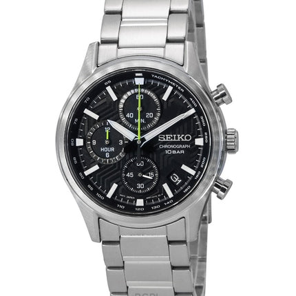 Refurbished Seiko Conceptual Chronograph Black Dial Quartz SSB419P1 100M Men's Watch