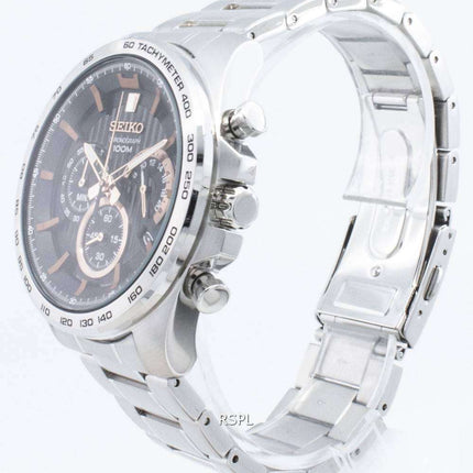 Refurbished Seiko Chronograph SSB307 SSB307P1 SSB307P Tachymeter Quartz Men's Watch