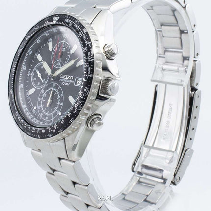 Refurbished Seiko Chronograph SND253 SND253P1 SND253P Flightmaster Pilot Quartz Men's Watch