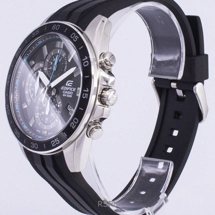 Refurbished Casio Edifice Chronograph Resin Strap Black Dial Quartz EFV-550P-1AV 100M Men's Watch