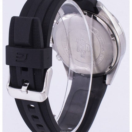 Refurbished Casio Edifice Chronograph Resin Strap Black Dial Quartz EFV-550P-1AV 100M Men's Watch