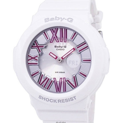 Refurbished Casio Baby-G Analog Digital Neon Illuminator Quartz BGA-160-7B2DR Women's Watch