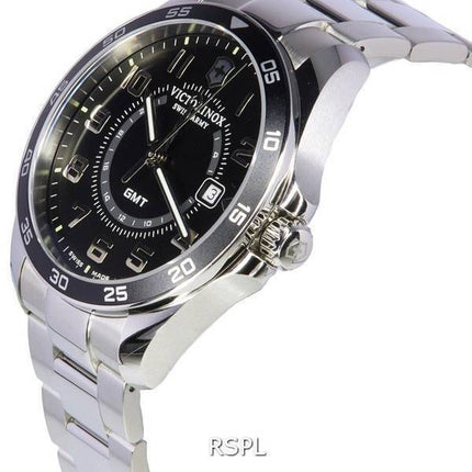 Victorinox Fieldforce Classic GMT Black Dial Quartz 241930 100M Men's Watch