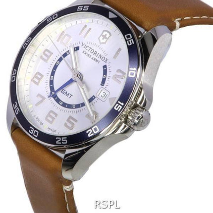 Victorinox Fieldforce Classic GMT Silver Dial Quartz 241931 100M Men's Watch