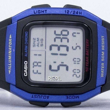 Casio Youth Series Illuminator Alarm Chronograph Digital W-96H-2AV Men's Watch
