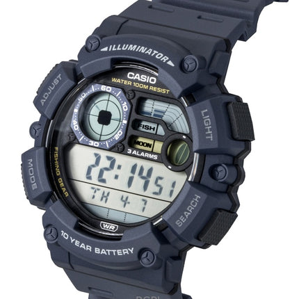 Casio Youth Digital Resin Strap Quartz WS-1500H-2AV 100M Men's Watch