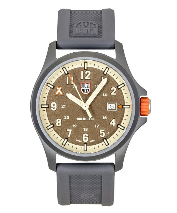 Luminox Bear Grylls Survival Land Rubber Strap Brown Dial Quartz XB.3716 100M Men's Watch