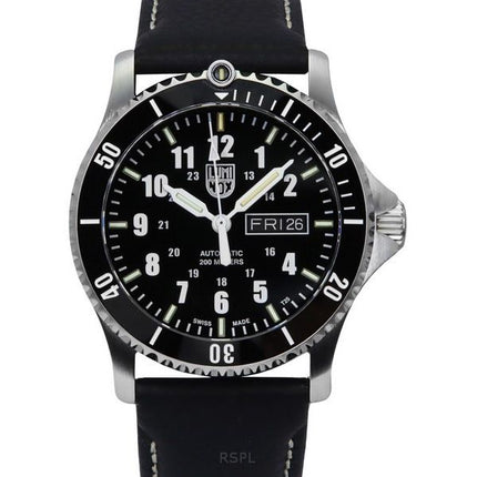 Luminox Sport Timer Leather Strap Blue Dial Automatic Diver's XS.0921 200M Men's Watch