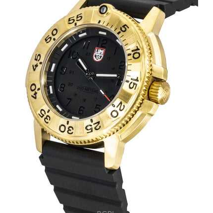Luminox Navy Seal Foundation Rubber Strap Black Dial Quartz Diver's XS.3221.NSF 200M Men's Watch