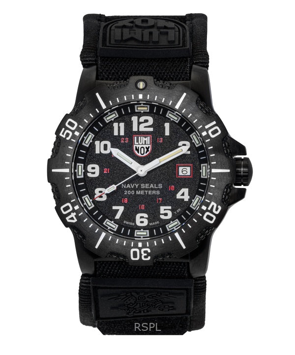 Luminox Navy Seal Military Rubber Strap Black Dial Quartz Diver's XS.4231.SET 200M Men's Watch With Gift Set