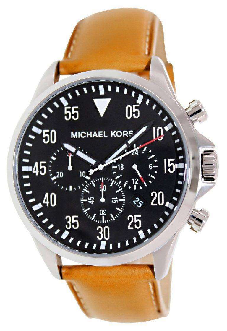 Michael Kors Black Chronograph MK8333 Mens Watch - ZetaWatches