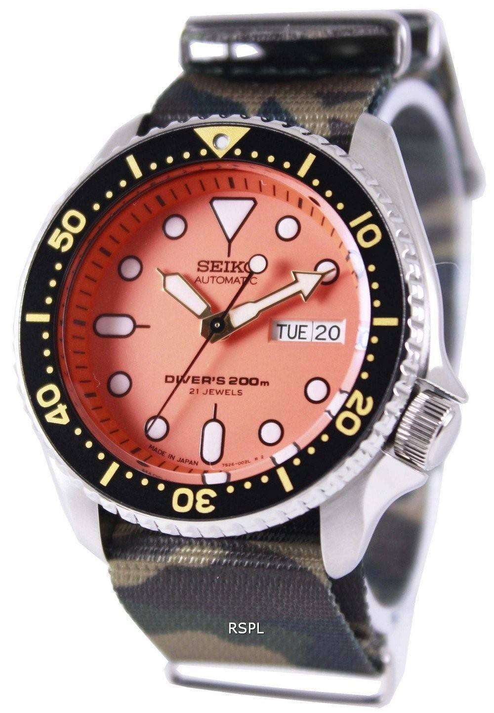 Seiko Automatic Diver's 200M Army NATO Strap SKX011J1-NATO5 Men's Watch -  ZetaWatches