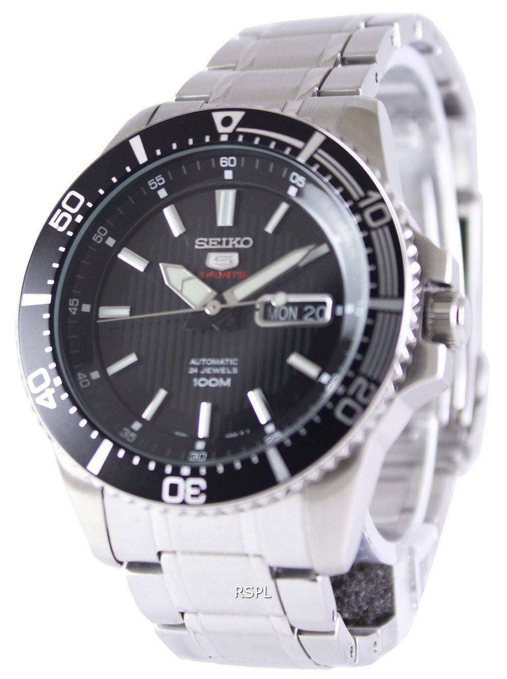 Seiko 5 Sports Automatic 24 Jewels 100M SRP553K1 SRP553K Men's Watch -  ZetaWatches