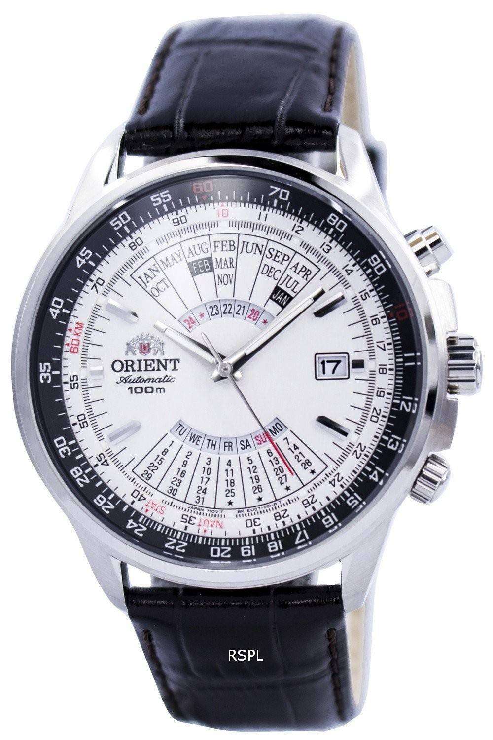Orient Automatic Multi Year Calendar 100M FEU0700DWH Mens Watch