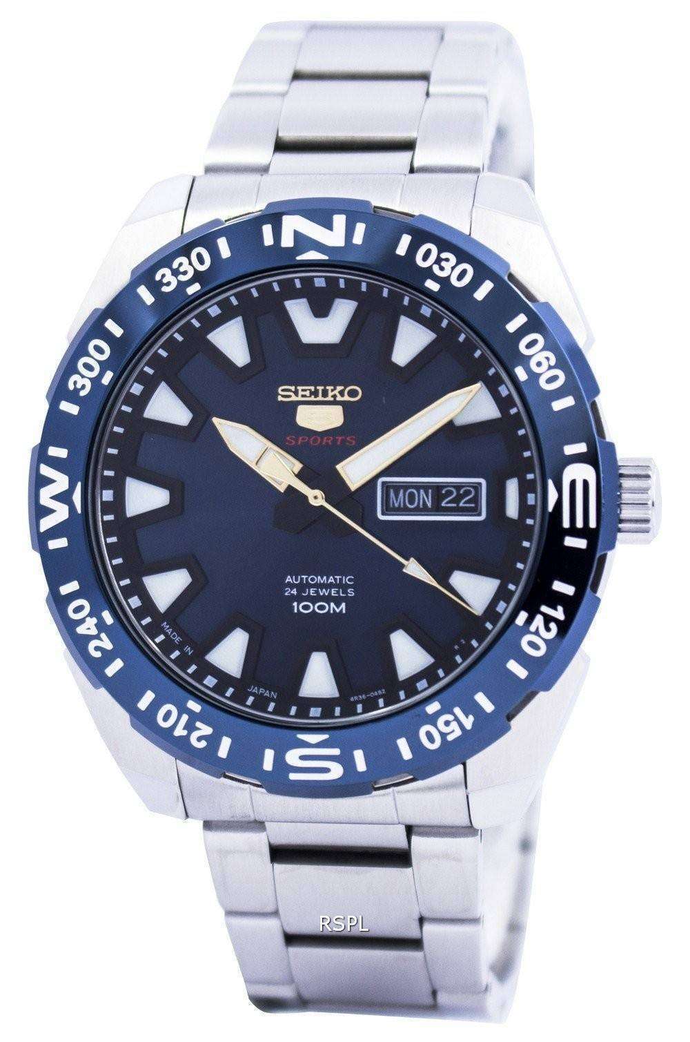 Seiko Sports Automatic 24 Jewels Japan Made SRP747 SRP747J1 SRP747J Mens Watch - ZetaWatches