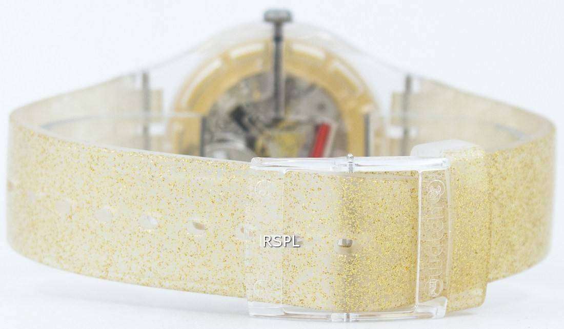 Swatch Originals Golden Sparkle Quartz SUOK704 Unisex Watch - ZetaWatches