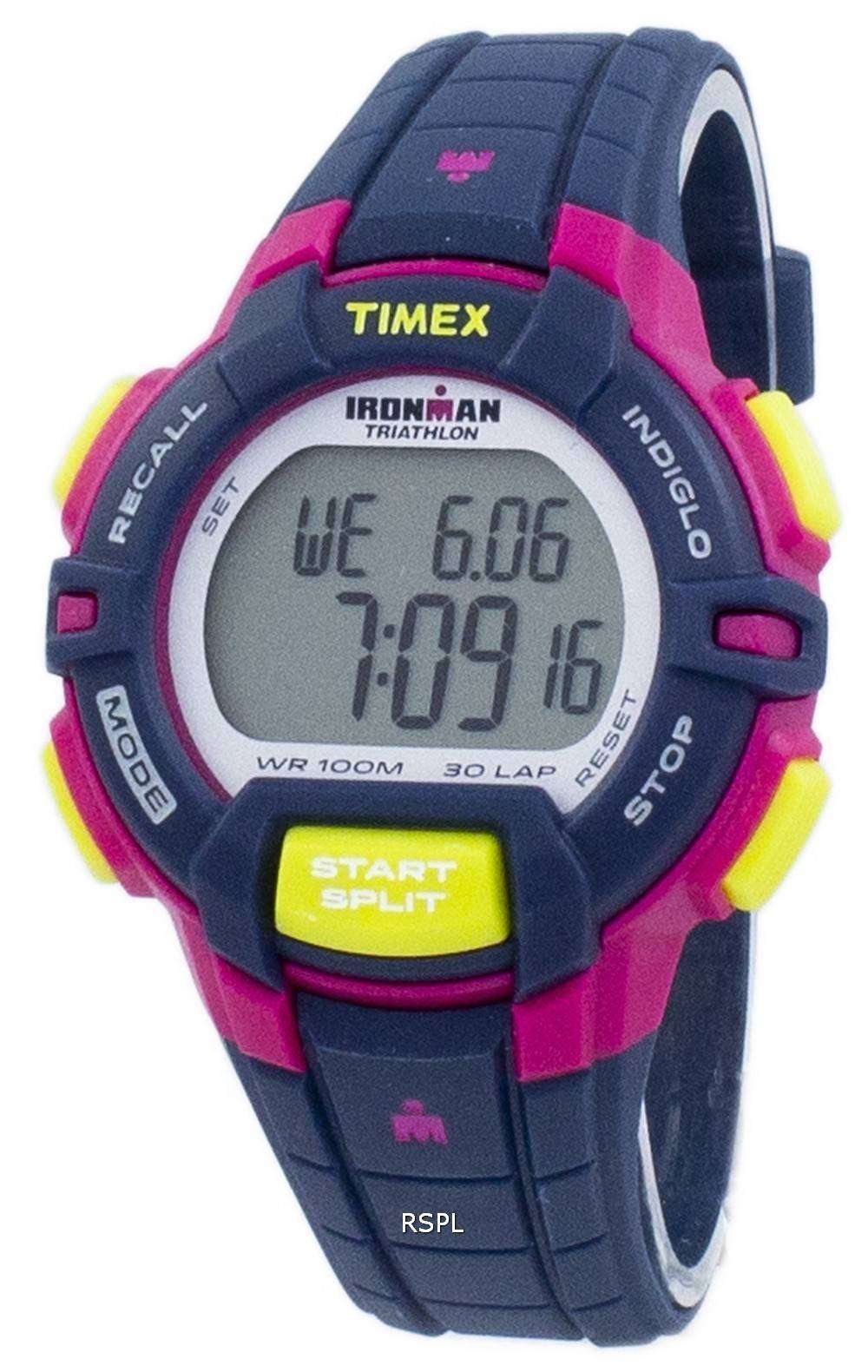 Timex Sports Ironman Triathlon Rugged 30 Lap Indiglo Digital T5K813 Women's  Watch - ZetaWatches