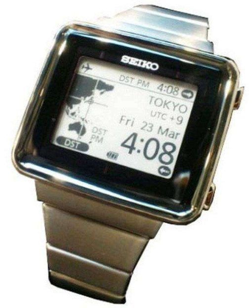 Seiko Solar Radio Control World Time Active Matrics EPD SBPA003 Watch