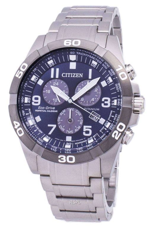 Citizen Brycen Eco-Drive Titanium Chronograph Perpetual Calendar BL5558-58L Men's Watch