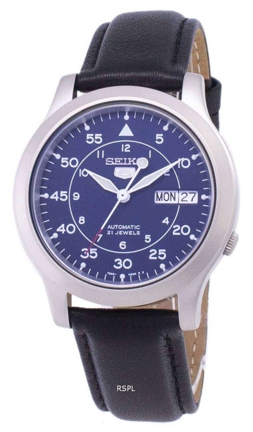 Seiko 5 Military SNK807K2-SS3 Automatic Black Leather Strap Men's Watch