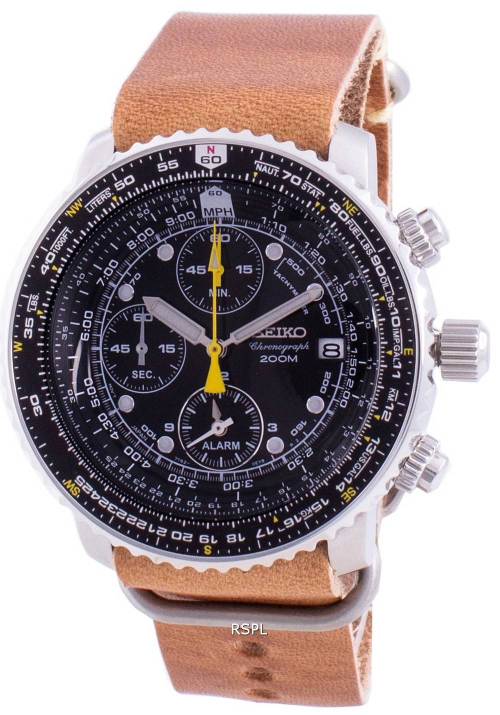 Pilot's SNA411P1-VAR-LS18 Chronograph 200M Men's Watch - ZetaWatches