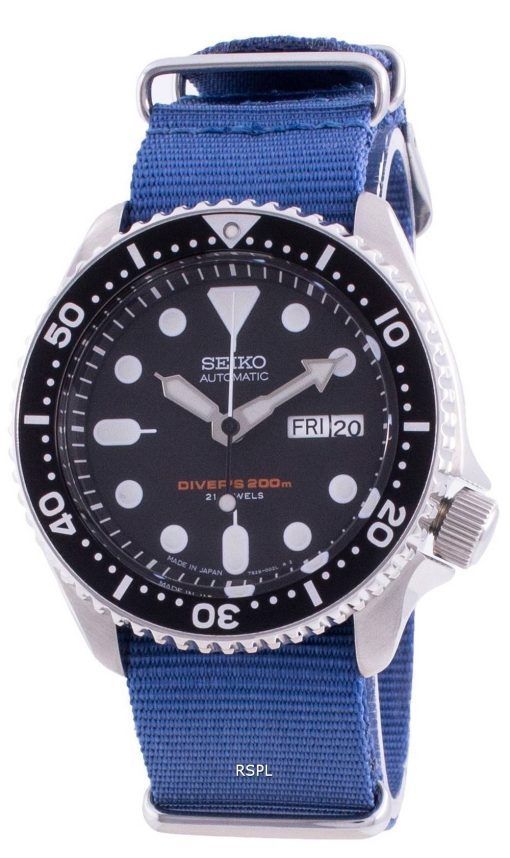 Seiko Automatic Divers SKX007J1-var-NATO8 200M Japan Made Mens Watch