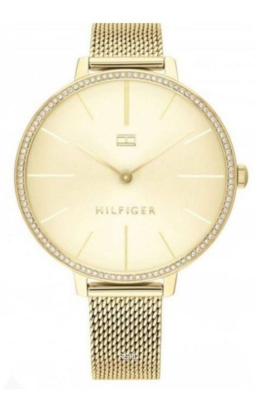 Tommy Hilfiger Kelly Crystal Accents Gold Tone Stainless Steel Quartz 1782114 Womens Watch