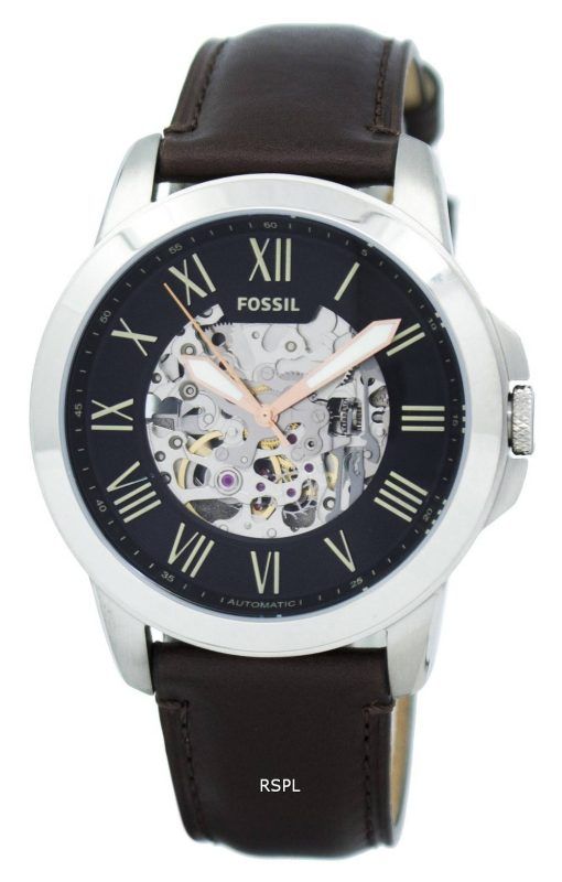 Fossil Grant Automatic Black Skeleton Dial ME3100 Mens Watch