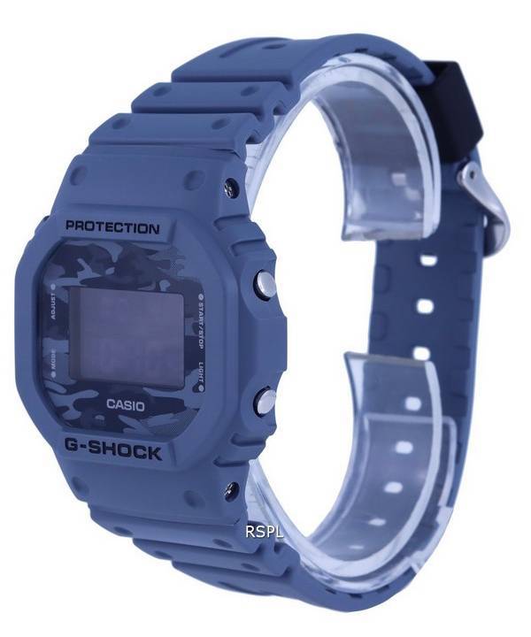 Casio G-Shock Blue Dial Resin Digital DW-5600CA-2 DW5600CA-2 200M Mens  Watch - ZetaWatches