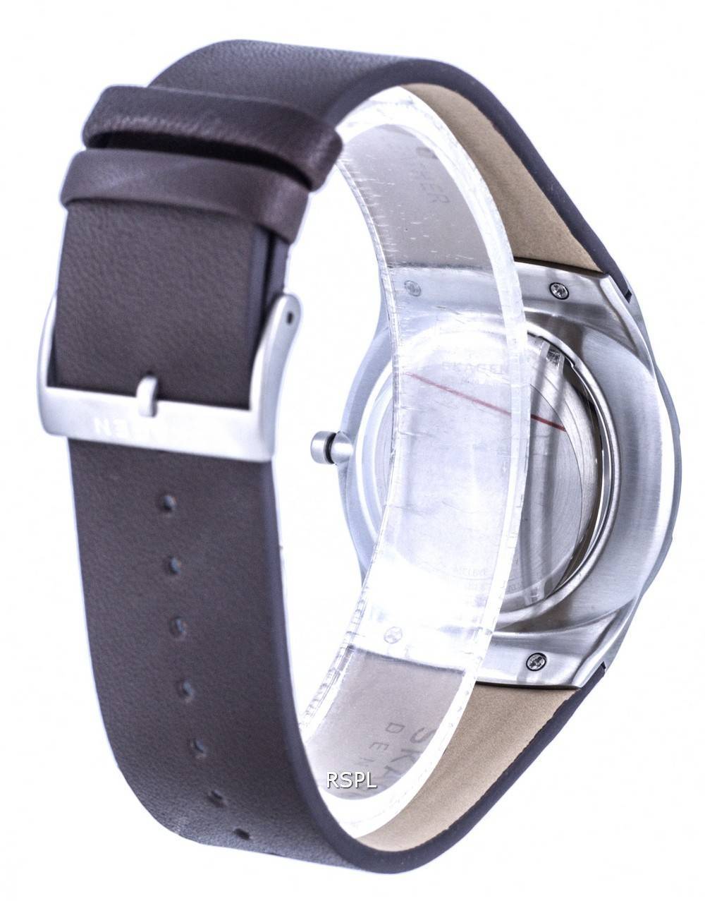 Melbye Skagen ZetaWatches Grey Leather Watch SKW6785 - Mens Quartz Dial