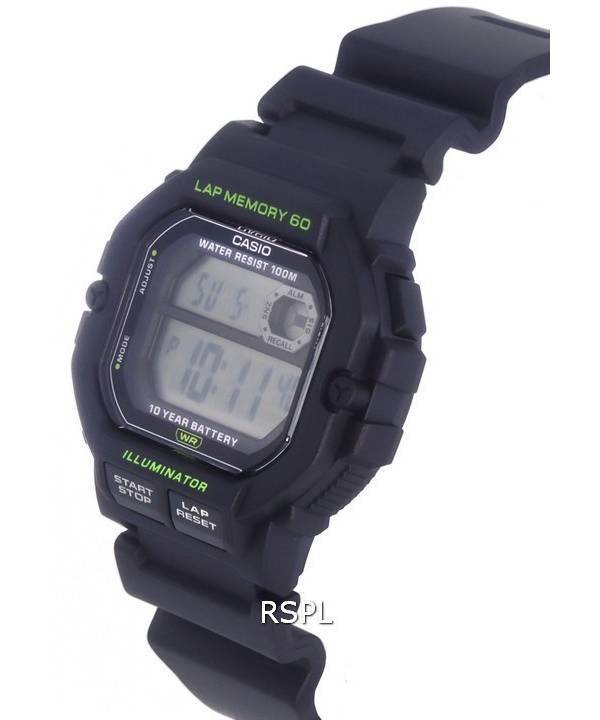 Casio Gear WS-1400H-1A Mens Quartz Sports Dial Watch ZetaWatches WS1400H-1 - Digital 100M