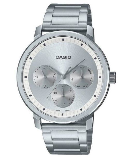 Casio Analog Silver Dial Stainless Steel MTP-B305D-7E MTPB305D-7 Mens Watch