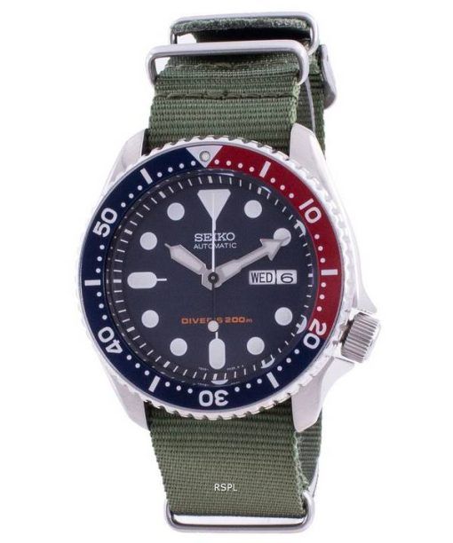 Seiko Automatic Divers Deep Blue SKX009K1-var-NATO9 200M Mens Watch