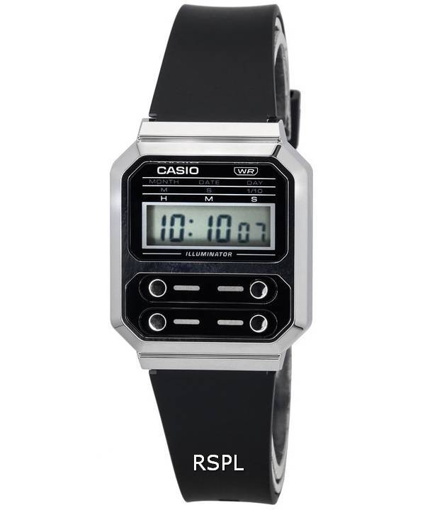 Casio Vintage Digital Black Dial Quartz A100WEF-1A A100WEF-1 Unisex Watch -  ZetaWatches