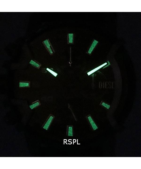 Diesel Griffed Chronograph Black Dial Quartz DZ4603 Men's Watch -  ZetaWatches
