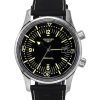 Longines Legend Diver Leather Strap Black Dial Automatic L3.774.4.50.0 300M Men's Watch